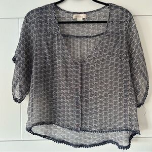 🐧2/$15 Band of Gypsies Sheer Blouse
